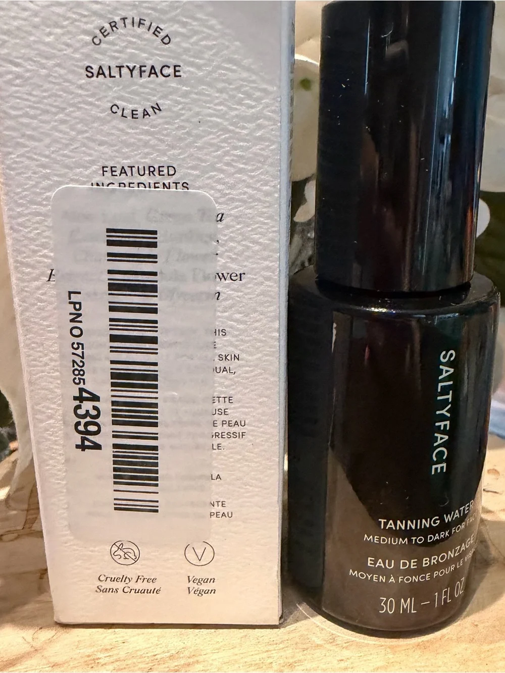 Saltyface Tanning Water for Face medium to dark 1 fl oz NEW IN BOX